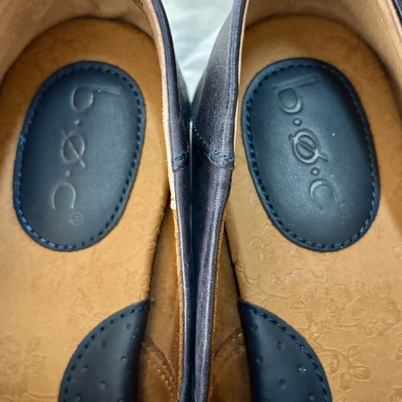 BOC Women's Navy Suree 9.5 Leather Flats Loafers - Picture 2 of 6